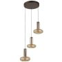 Závěsná lampa Carote PND-24011-3-COPP 3000K 3x16W/LED 1002lm IP20 od Italux
