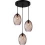 Závěsná lampa Novala PND-3031-3A-BK-CF 3x40W/E27 IP20 od Italux