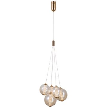 Závěsná lampa Butero PND-34359-5-HBR-AMB 3000K 5x20W/LED 1830lm IP20 od Italux