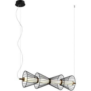 Závěsná lampa Sanke PND-63849-4-BK 3000K 1x15W/LED 600lm IP20 od Italux