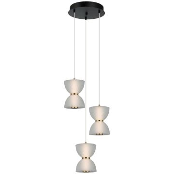 Závěsná lampa Tica PND-83949-3-BK 3000K 1x22W/LED 950lm IP20 od Italux