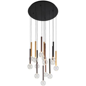 Závěsná lampa Alinos PND-24019-14A-BK 3000K 14x58W/LED 4410lm IP20 od Italux