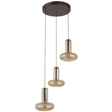 Závěsná lampa Carote PND-24011-3-COPP 3000K 3x16W/LED 1002lm IP20 od Italux
