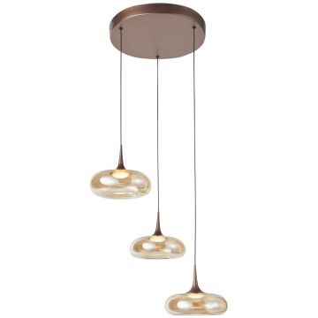 Závěsná lampa Tenele PND-24028-3A-COPP 3000K 3x21W/LED 1300lm IP20 od Italux