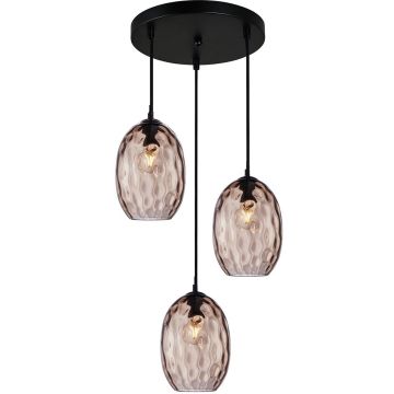 Závěsná lampa Novala PND-3031-3A-BK-CF 3x40W/E27 IP20 od Italux
