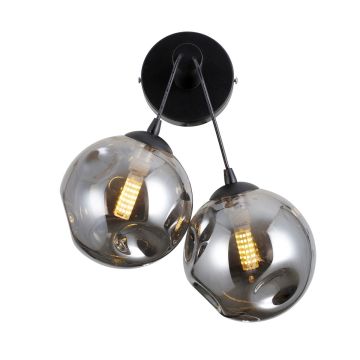 Nástěnná lampa Perlos WL-54456-2A-BK-SMG 2x5W/G9 IP20 od Italux